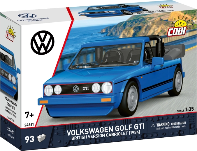 Cobi Volkswagen Golf GTI Cabriolet 1984 britisk version 1:35 (93 dele)