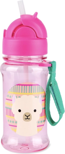 Skip Hop Zoo tritanflaske med sugerør 355 ml Lama
