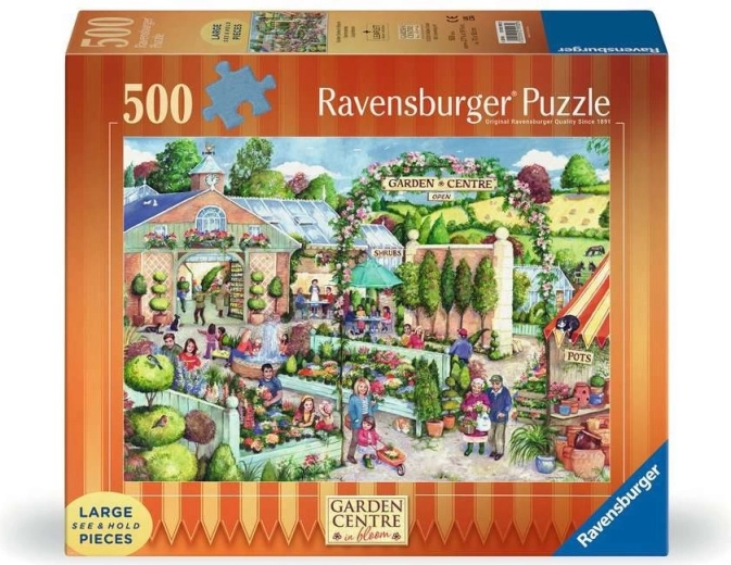 Ravensburger puzzle blomstrende havecenter XXL 500 brikker
