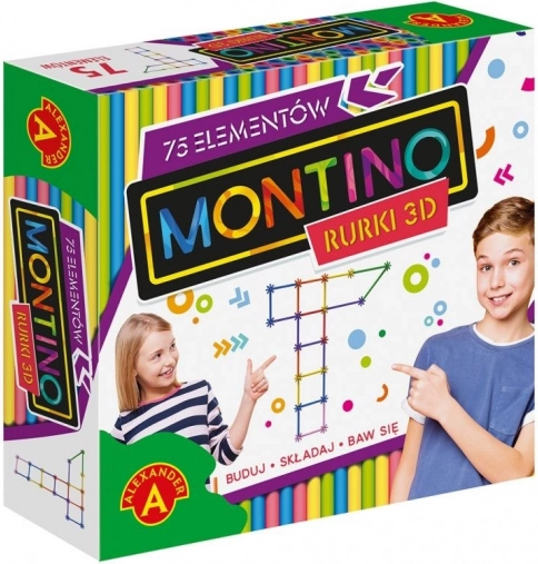 Kreativt 3D-byggesæt Montino - 75 dele