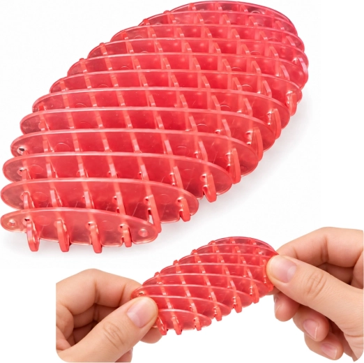 Lyserød elastisk antistress-fidget 5 cm