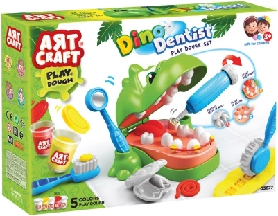 Art Craft modelleringssæt dino-tandlæge 280 g