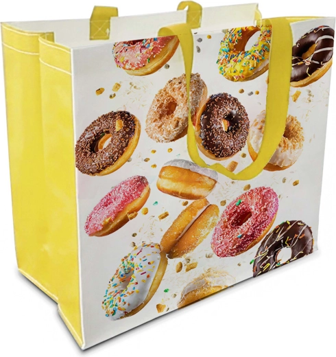 Indkøbspose Donuts 43 × 37 × 21,5 cm