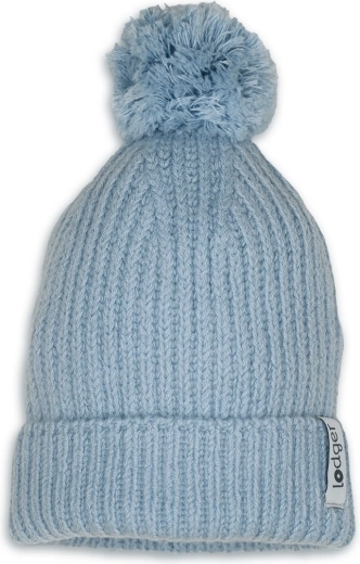 Lodger merino strikhue Blue fogg 6–12 måneder