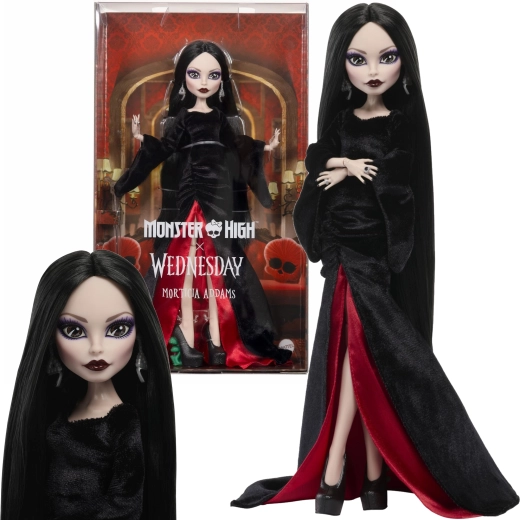 Monster High Collector Morticia Addams – samlerdukke x Wednesday