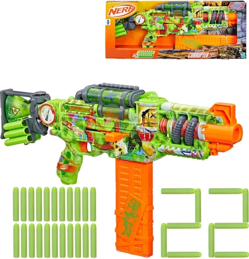 Hasbro Nerf Zombie Corrupter-blaster med 22 pile