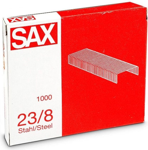 Hæfteklammer 23/8, galvaniserede, 1000 stk.