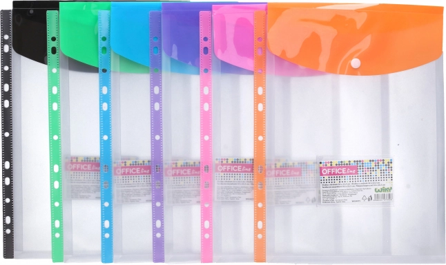 Mappe med trykknap 32 x 23,5 cm