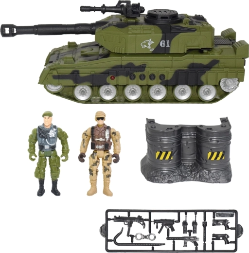 MAC TOYS militærtank med lys og lyd