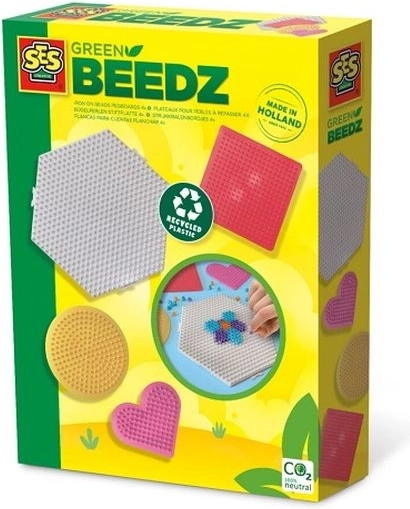 SES Creative Green Beedz plader til strygeperler – 4 former