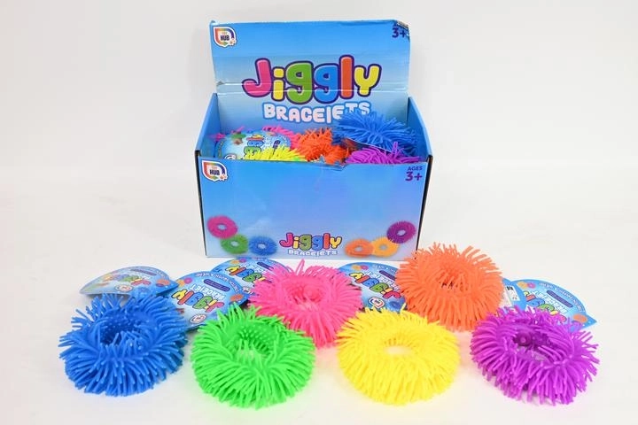 Jiggly elastisk sensorisk armbånd med dupper