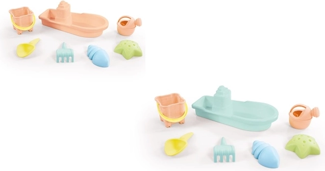 Dolu pastel strandssæt med båd