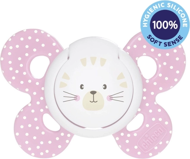 CHICCO sut Brystvorte Physio Comfort silikone 6–16 måneder – kat, 1 stk