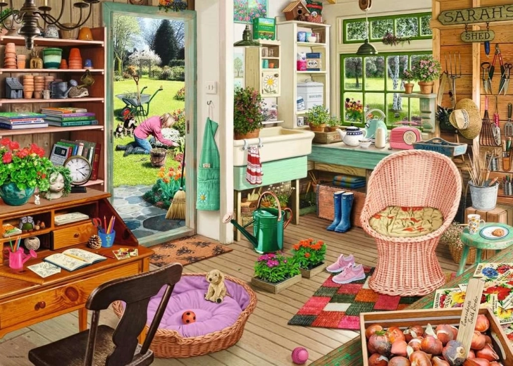 Ravensburger puslespil Mit fristed 6: Gartnerens skur 1000 brikker