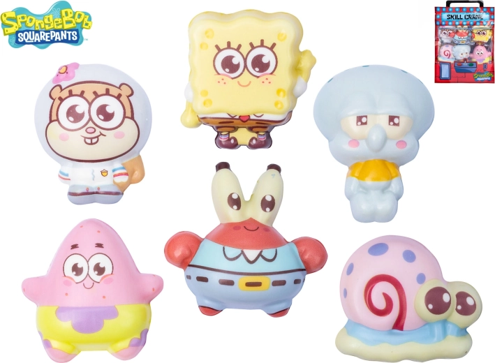 SpongeBob-figurer i skum i pose (6 stk.)