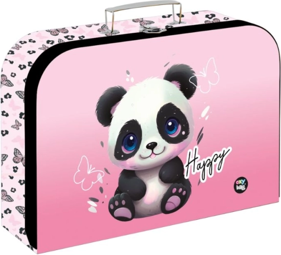 Børne-laminokuffert Panda 34 cm