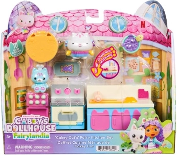 Gabbys magiske dukkehus Fairylandia magiske køkken Cakey Cat, 10 dele