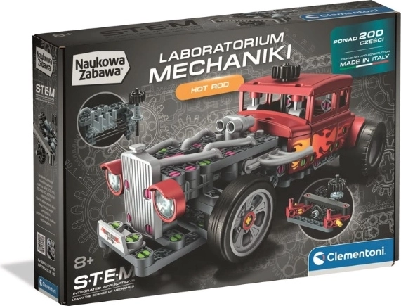 Clementoni Mekaniklaboratorium Hot Rod – STEM-byggesæt