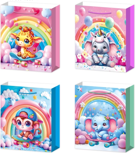 Gavepose S med søde dyr