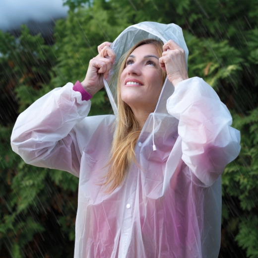 Vandafvisende unisex-poncho i EVA 68 × 115 cm