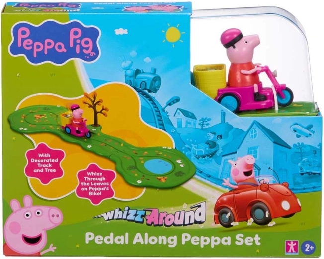 Gurli Gris-sæt med cykel