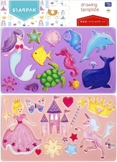 Skabeloner prinsesse – 1 stk.
