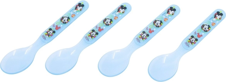Stor sæt med børneskeer Mickey Mouse - 4 stk.