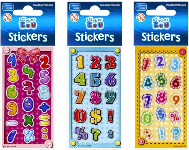 Klistermærker med sølvkant StickerBoo - 1 stk.