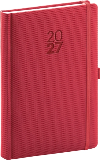 Notique Dagbog Diamante 2027 rød 15 × 21 cm