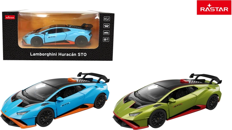 Lamborghini Huracán STO metalbil Rastar 1:32 grøn