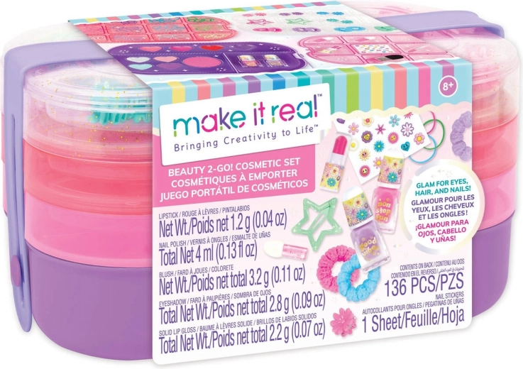 Make It Real Beauty 2-Go! børnekosmetiksæt til rejser