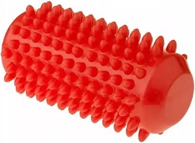Fizjo rehabiliterings-massagerulle med pigge 12,8 cm rød
