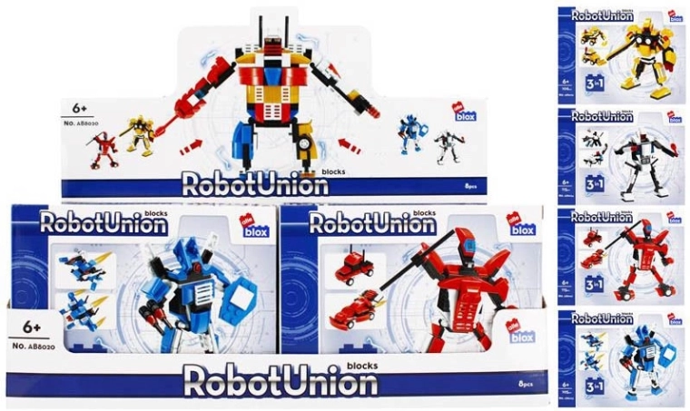 Byggesæt robotkriger 3-i-1 – 4 varianter, 6+