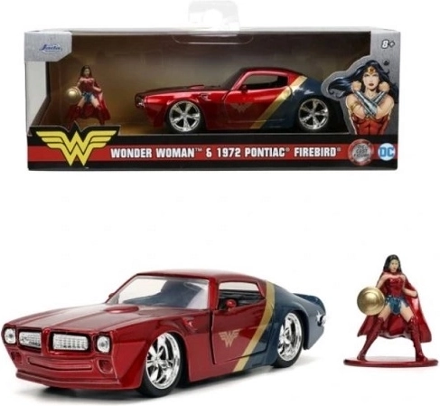 Jada Wonder Woman samlersæt 1972 Pontiac Firebird 1:32 med figur
