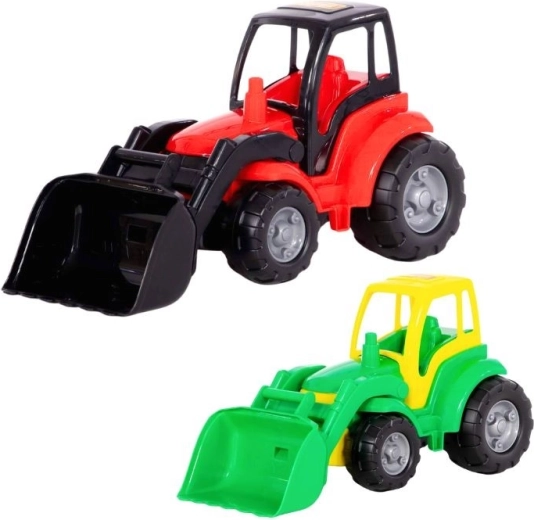 Mega traktor med frontskovl til børn