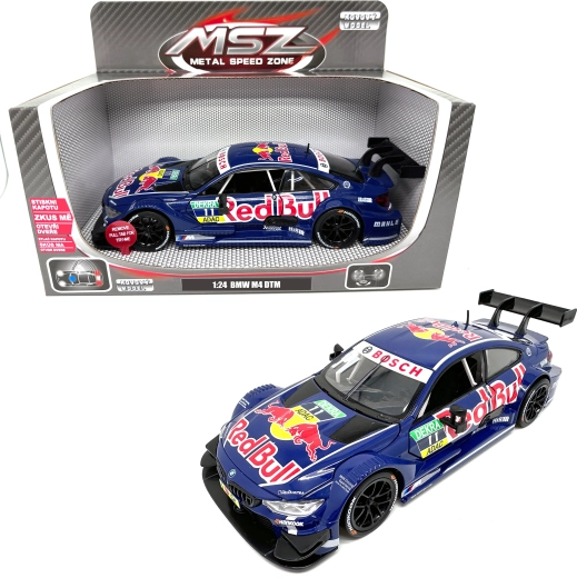 BMW M4 DTM Red Bull metalmodel med lys og lyd 1:24