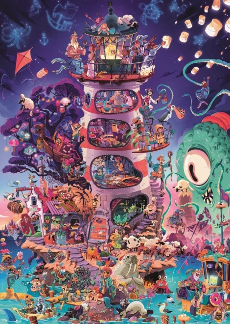 Heye puslespil Se, et fyrtårn! 2000 brikker