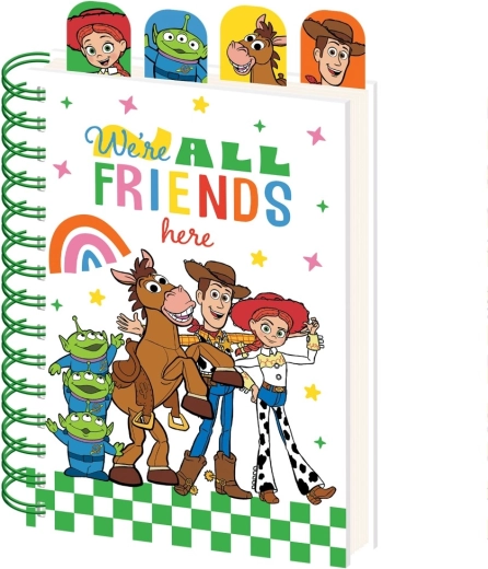 Toy Story A5 spiralnotesbog med bogmærker