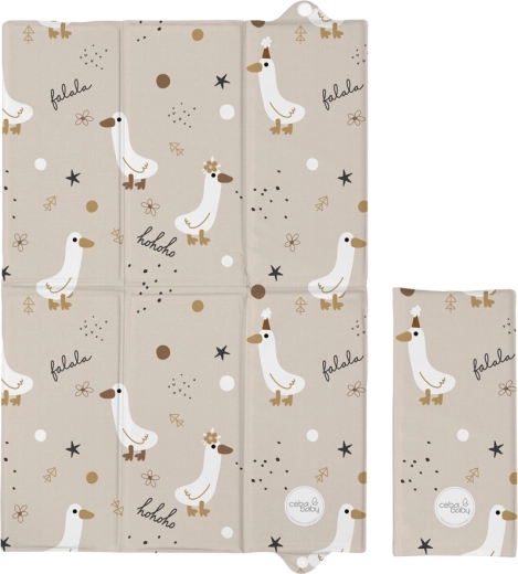 Ceba Baby rejse sammenklappelig puslemåtte Basic Crazy Ducks 60 × 40 cm