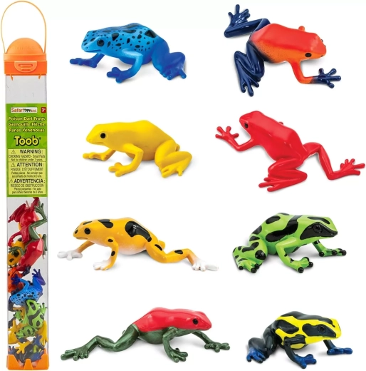 Safari Ltd. rør med giftige frøer (8 figurer)