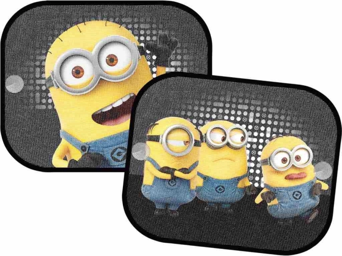 Solskærme til bil Minions 2 stk.