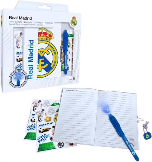 Notesbog med magisk pen fra Real Madrid
