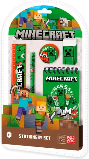Skrivesæt 5 stk MINECRAFT