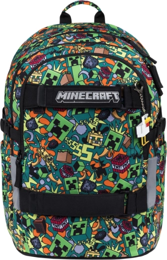 Skolerygsæk BAAGL Skate MINECRAFT Chaos