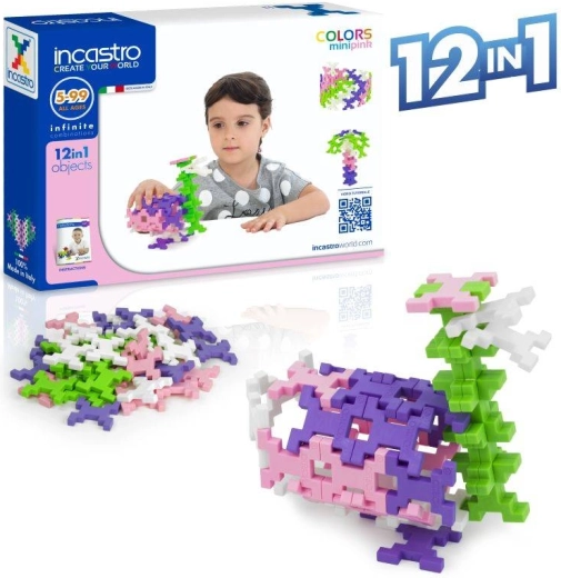 Incastro Colors Mini Pink byggesæt - 40 dele