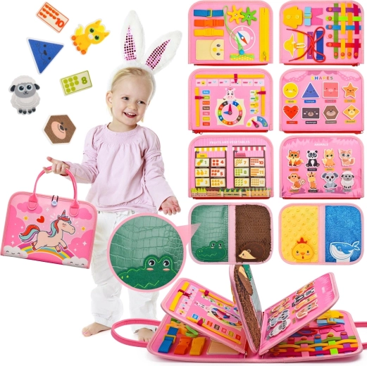 2Kids Toys sensorisk busy-bog enhjørning