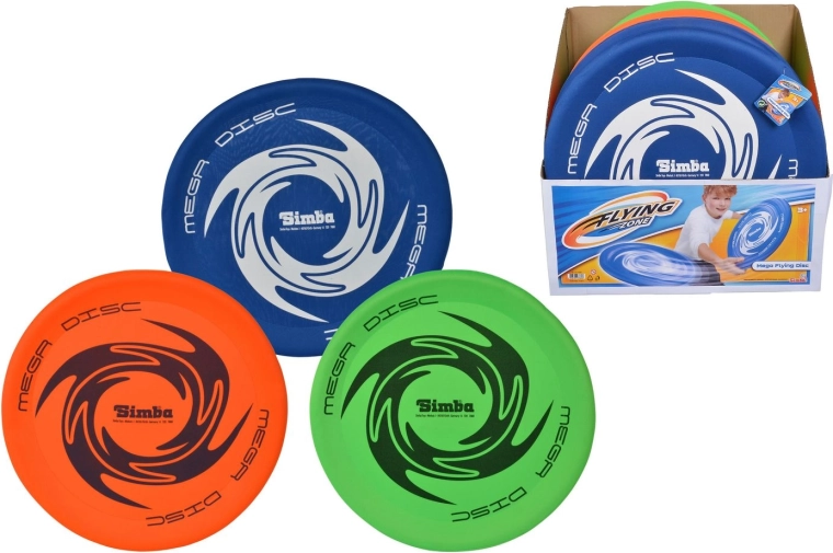 Mega flyvende disk i tekstil 44 cm (3 varianter) - 1 stk.
