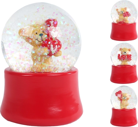 Snekugle med bamse Love 7 cm