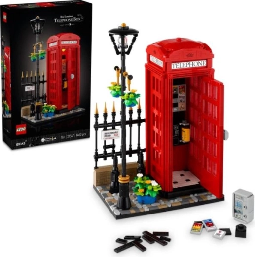 LEGO Ideas rød londonsk telefonboks 21347