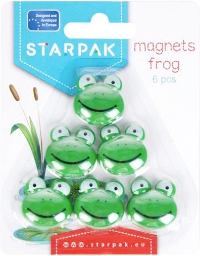 Frø-magneter sæt 6 stk.